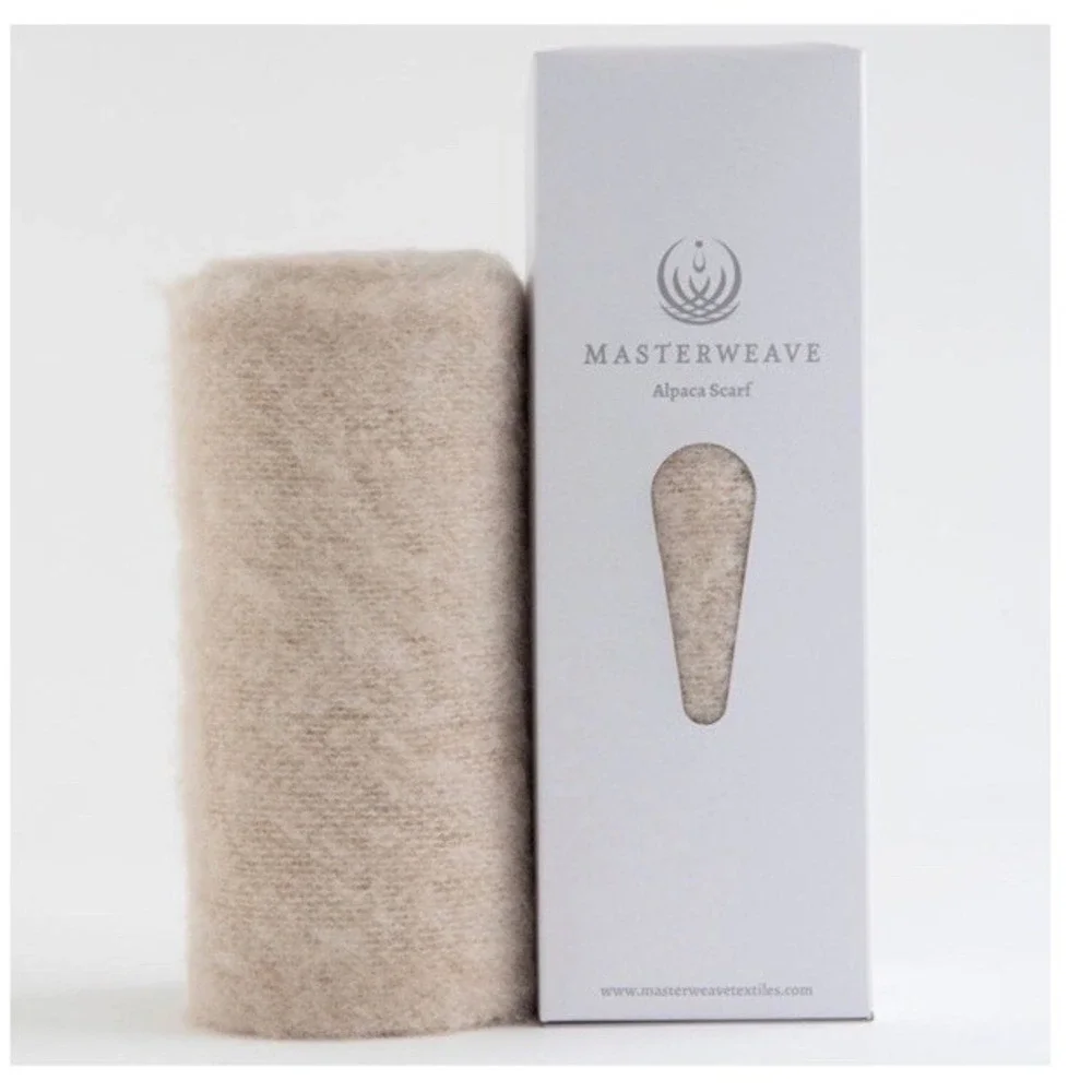 Masterweave Windermere Alpaca Scarf - Pumice